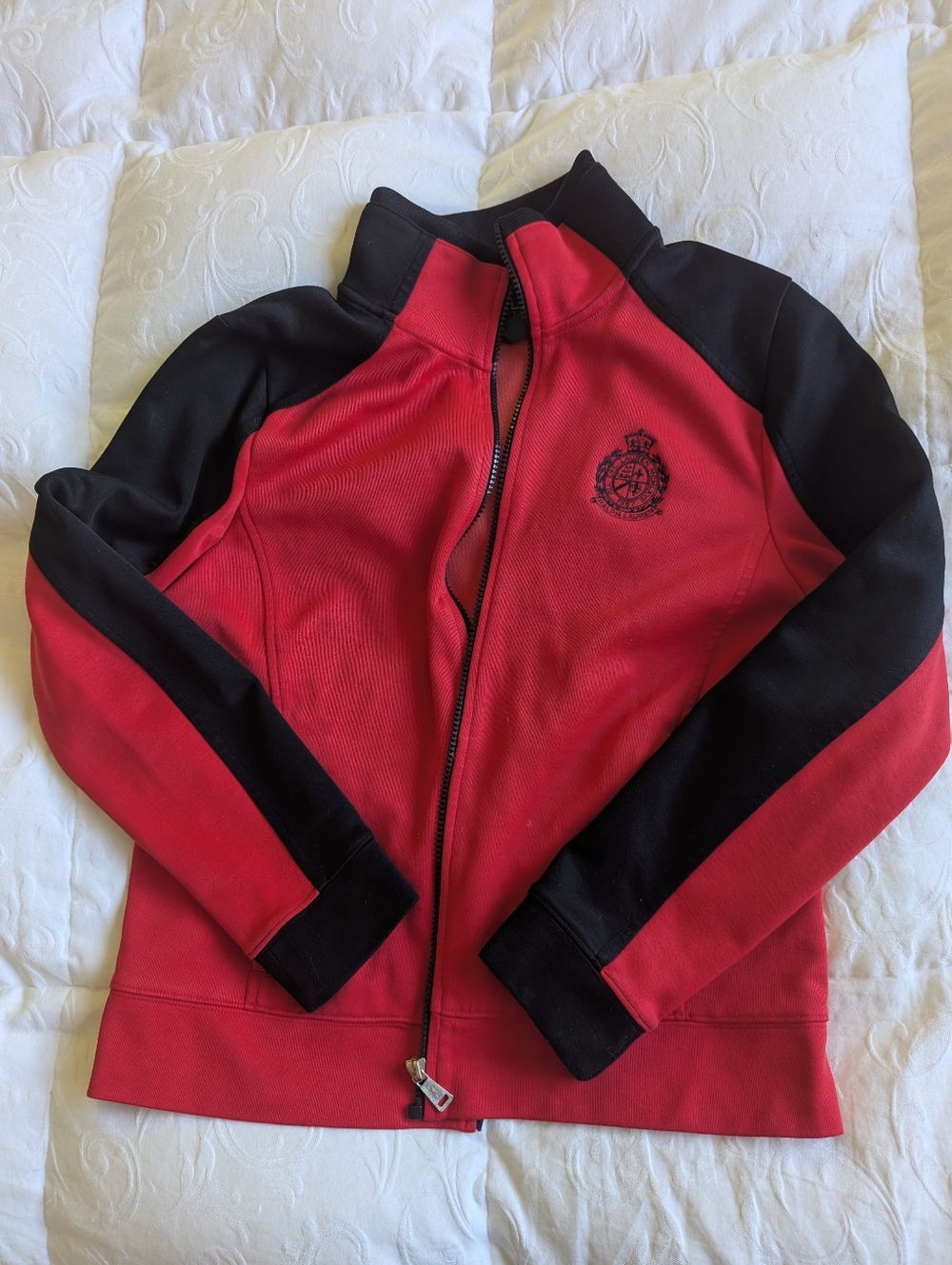 L-RL Lauren Active Ralph Lauren Knit Jacket Size M